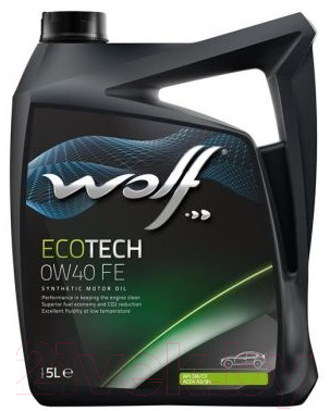 Моторное масло WOLF EcoTech 0W40 FE / 16106/5 (5л)