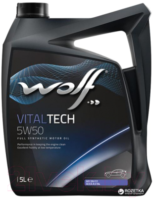 Моторное масло WOLF VitalTech 5W50 / 23117/5 (5л)