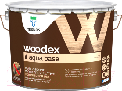 Грунтовка Teknos Woodex Aqua Base для древесины (3л)
