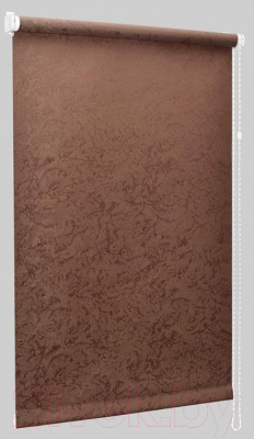 Рулонная штора Delfa Сантайм Жаккард Венеция СРШ-01 МД29513 (115x170, шоколад)