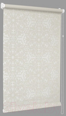 Рулонная штора Delfa Сантайм Металлик Принт СРШ-01 МД 7591 (62x170, кремовый)