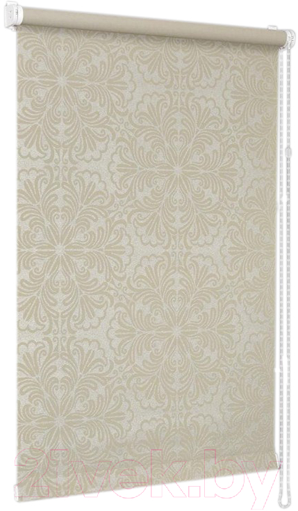 Рулонная штора Delfa Сантайм Металлик Принт СРШ-01 МД 7594 (68x170, светло-бежевый) — фото 1