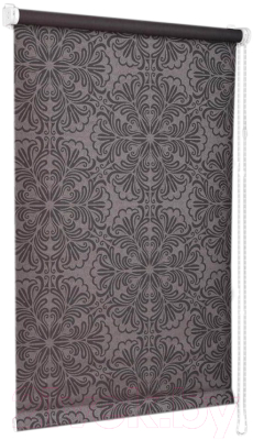Рулонная штора Delfa Сантайм Металлик Принт СРШ-01 МД 7592 (115x170, шоколад)