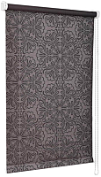 Рулонная штора Delfa Сантайм Металлик Принт СРШ-01 МД 7592 (68x170, шоколад) - 