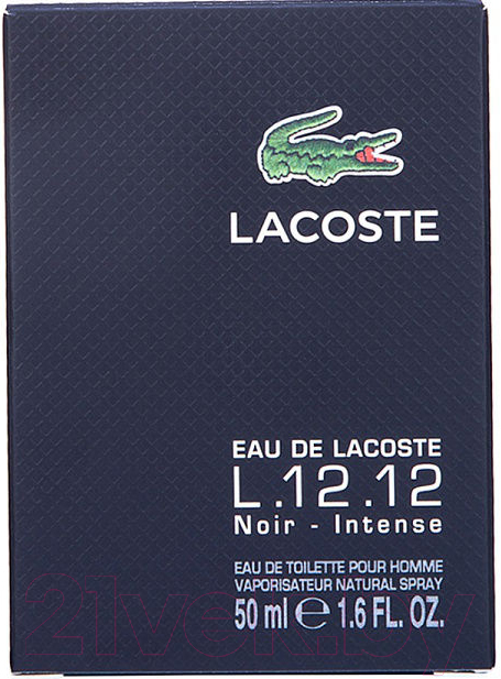 Туалетная вода Lacoste Eau De L.12.12 Noir