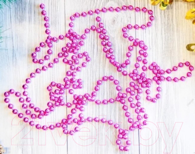 

Гирлянда-бусы Зимнее волшебство, Розовый, Шарики / 2371361