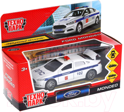 Автомобиль игрушечный Технопарк Ford Mondeo. Полиция / MONDEO-12POL-WH