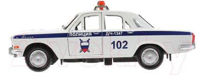 Автомобиль игрушечный Технопарк Газ-2401. Волга. Полиция / 2401-12SLPOL-WH