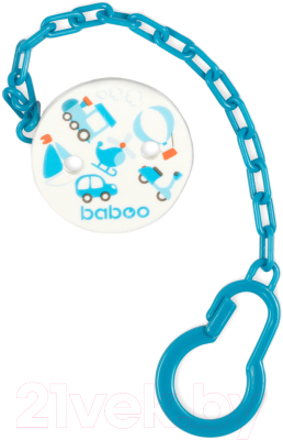 

Держатель для пустышки Baboo, Белый;голубой, Transport / 7-407