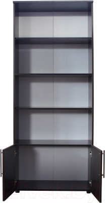 Стеллаж Компас-мебель КС-005-3Д1 (венге темный)