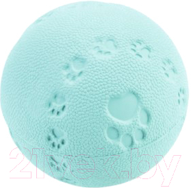 Игрушка для собак Beeztees Мяч резиновый с пищалкой / 625952 (бирюзовый)