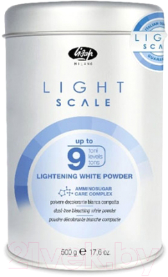 Порошок для осветления волос Lisap Light Scale 9 белый (500г)