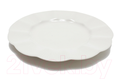 Тарелка столовая обеденная Kutahya Milena (25см, кремовый)