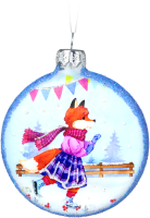 

Елочная игрушка Грай, Лисичка на коньках Ф-105