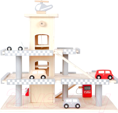 Паркинг игрушечный Eco Toys Гараж с машинками / CA12104