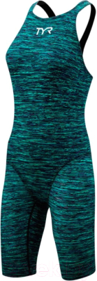 Гидрокостюм для плавания TYR Thresher Baja Open Back Swimsuit / TPJFO8A 310 (р-р 24, зеленый)