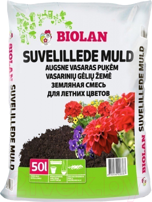 Грунт для растений Biolan Смесь для летних цветов (50л)