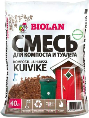 Биоактиватор Biolan Торф для компоста и сухого туалета (40л)