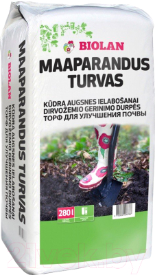 Грунт для растений Biolan Торф для улучшения почвы (280л)