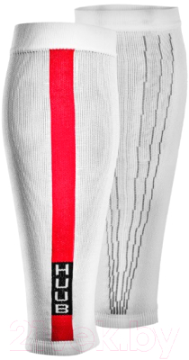 Гетры спортивные Huub Compression Race Calf Sleeve / COMRSLEEVE (L, белый)