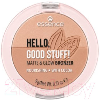 

Бронзер Essence, Коричневый;персиковый, Hello, Good Stuff! Matte & Glow Bronzer тон 10