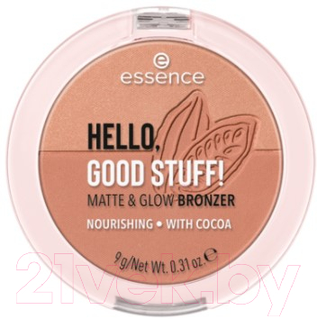 Бронзер Essence Hello, Good Stuff! Matte & Glow Bronzer тон 20 (9г)