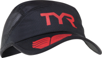 Кепка для триатлона TYR Running Cap / LRUNCAP 001 (черный/красный) - 