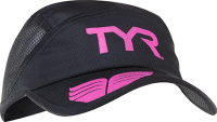 Кепка для триатлона TYR Running Cap / LRUNCAP 121 (черный/розовый) - 