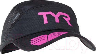 Кепка для триатлона TYR Running Cap / LRUNCAP 121 (черный/розовый)