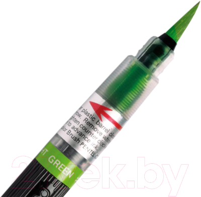 Маркер художественный Pentel Color Brush / XGFL-104X (зеленый)