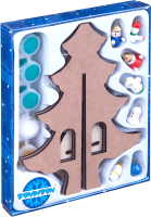Набор для творчества Bondibon Новогодняя елочка-раскраска с игрушками / ВВ4687 - 