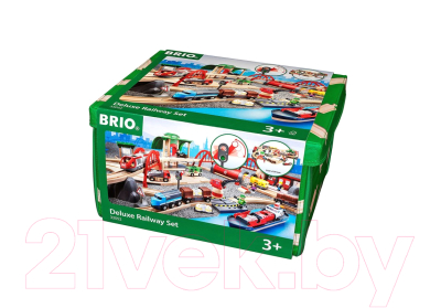 Железная дорога игрушечная Brio Большой двухуровневый люкс / 33052