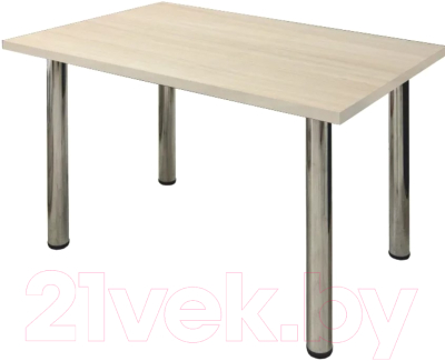 Обеденный стол Solt 120x80 (шимо светлый/ноги хром)