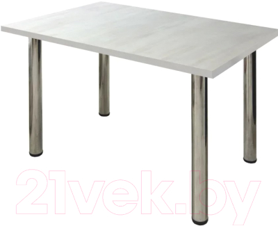 Обеденный стол Solt 120x80 (северное дерево светлое/ноги хром)