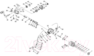 Катушка безынерционная Ryobi Virtus 2000 4+1bb