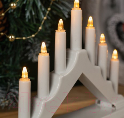 Изображение товара Световая фигурка Luazon Горка рождественская белая 4357280 (т/белый)