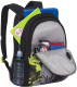 Миниатюра изображения товара Школьный рюкзак Grizzly RD-142-2 (черный/салатовый)