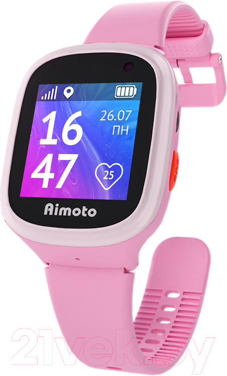 Умные часы детские Aimoto Start 2 / 9900201 (розовый)