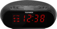 Радиочасы Telefunken TF-1706 (черный/красный) - 