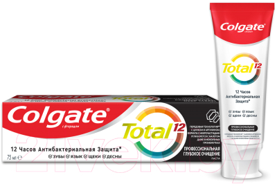 Зубная паста Colgate Total 12 профессиональное глубокое очищение (75мл)