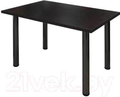 Обеденный стол Solt 100x60 (венге/ноги черные)