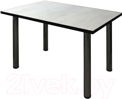 Обеденный стол Solt 120x80 (северное дерево светлое/ноги черные)