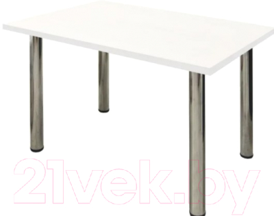 Обеденный стол Solt 100x60 (дуб молочный/ноги хром)