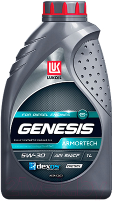 Моторное масло Лукойл Genesis Armortech Diesel 5W30 / 3149148 (1л)