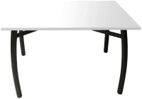Обеденный стол Solt 120x80 (белый/ноги гнутые усиленные черные) - 
