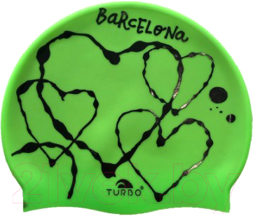 

Шапочка для плавания Turbo, Heart Barcelona / 9701763