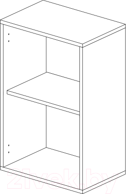 Шкаф навесной для кухни Горизонт Мебель Ева 45 (мокко софт)