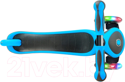 Самокат детский Globber Primo Plus Titanium / 442-130 (Neon Blue)