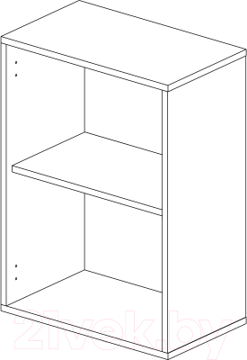 Шкаф навесной для кухни Горизонт Мебель Ева 50 (графит софт)