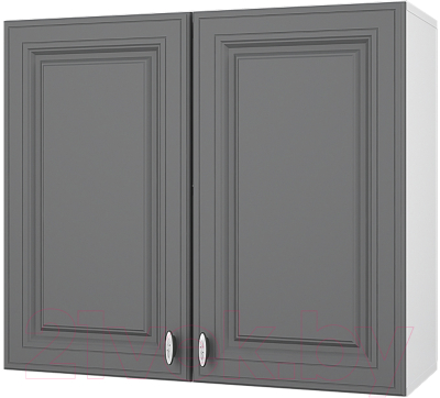 Шкаф навесной для кухни Горизонт Мебель Ева 80 (графит софт)